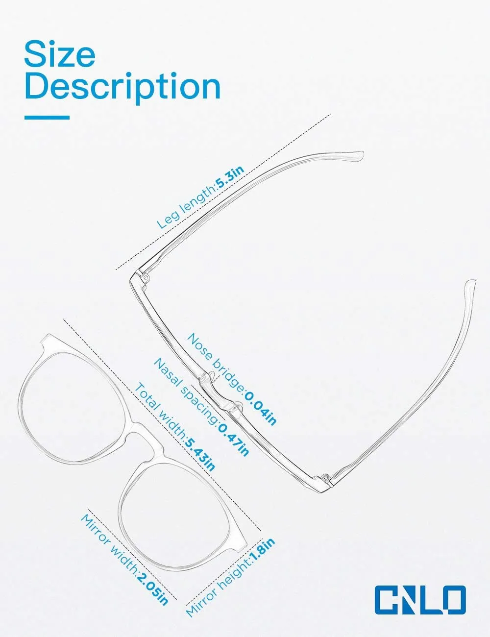 CNLO Blue light blocking Glasses,Computer Gaming Glasses,TV Glasses，For UV Protection,Anti Eyestrain,Lightweight Frame Eyewear,Opaque Men/Women(BLACK)