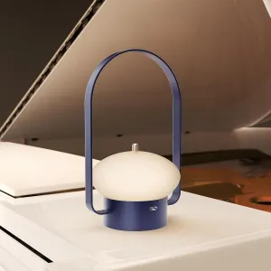 Cordless Lantern Table Lamp LED, Portable Camping Lantern Light Dimmable,Touch Lamp Rechargeable for Bedroom, Outdoor, 3 Color Temperatures, Blue