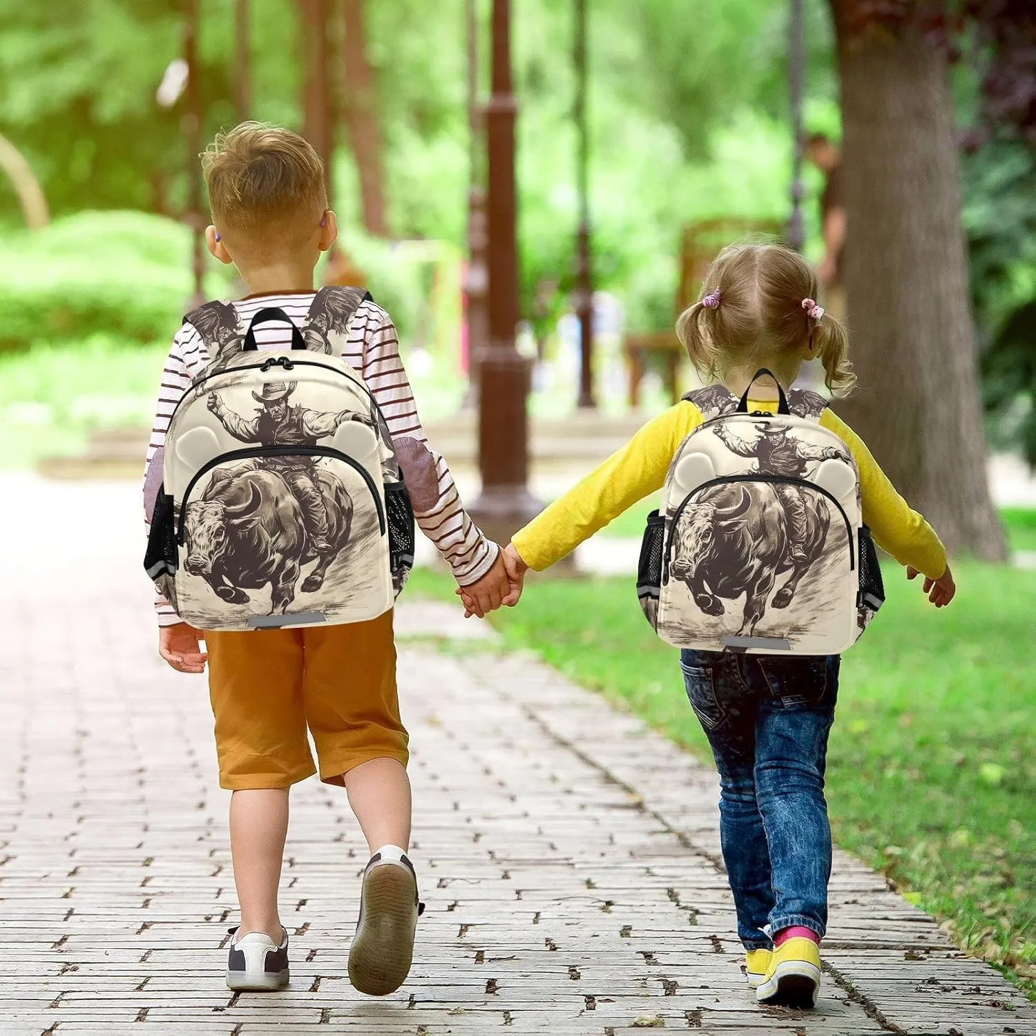 Cowboys Toddler Harness Backpack for Boys Girls 3-6 Years Kids Backpack with Anti Lost Safety Leash Baby Travel Bag for Preschool Walking Travel