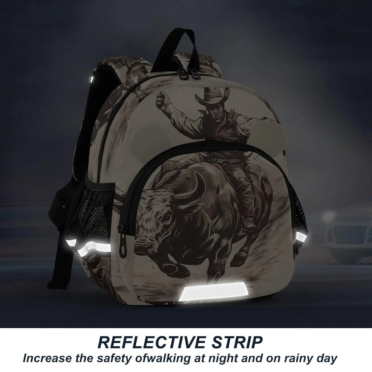 Cowboys Toddler Harness Backpack for Boys Girls 3-6 Years Kids Backpack with Anti Lost Safety Leash Baby Travel Bag for Preschool Walking Travel