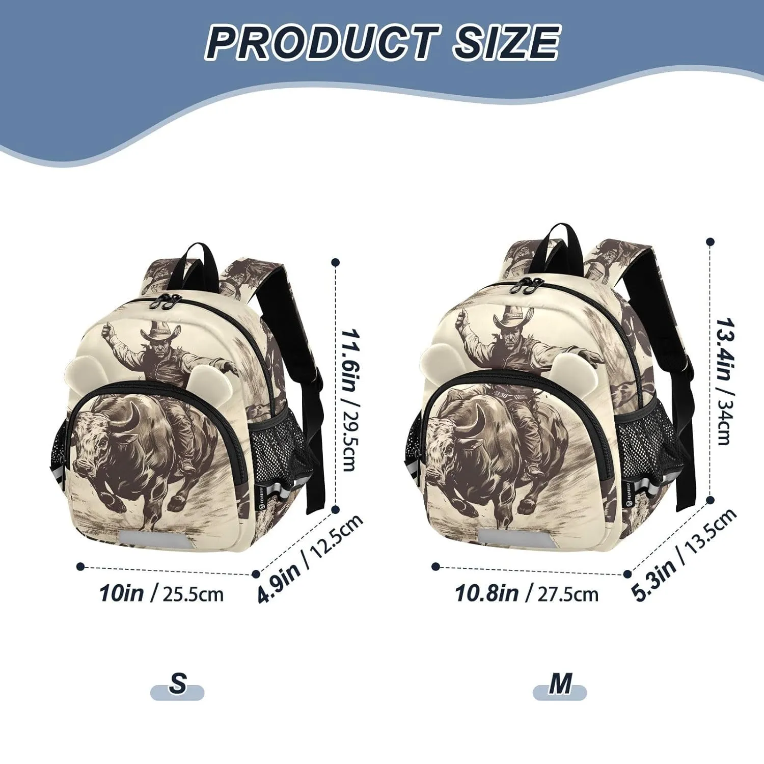 Cowboys Toddler Harness Backpack for Boys Girls 3-6 Years Kids Backpack with Anti Lost Safety Leash Baby Travel Bag for Preschool Walking Travel