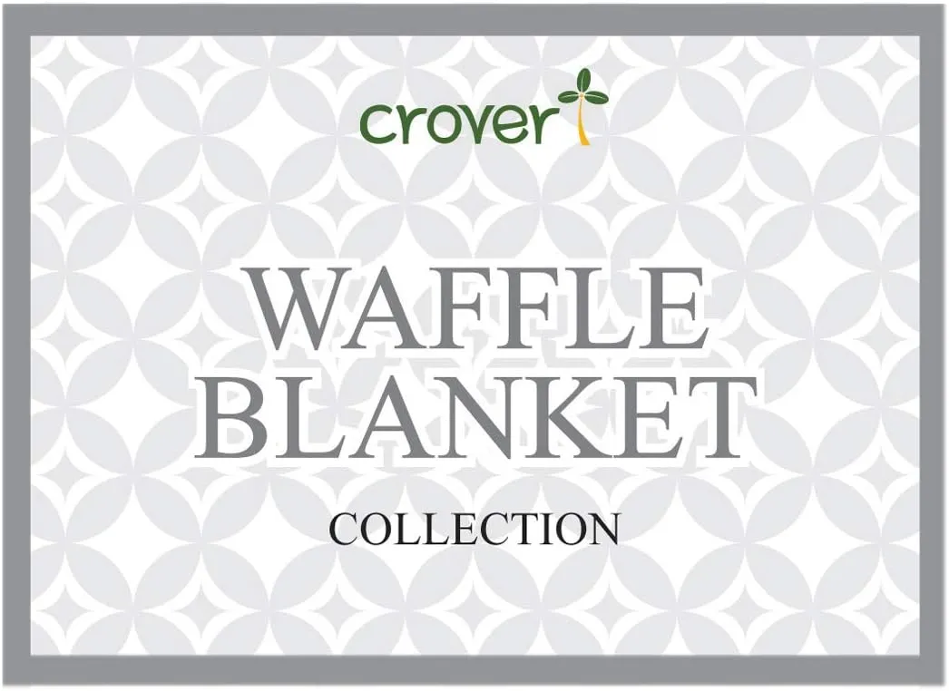 Crover All Season Waffle Premium Thermal Blanket Queen Size 90"x90" Durable Soft Cozy Breathable Weave Design 100% Cotton, Orchid Pink