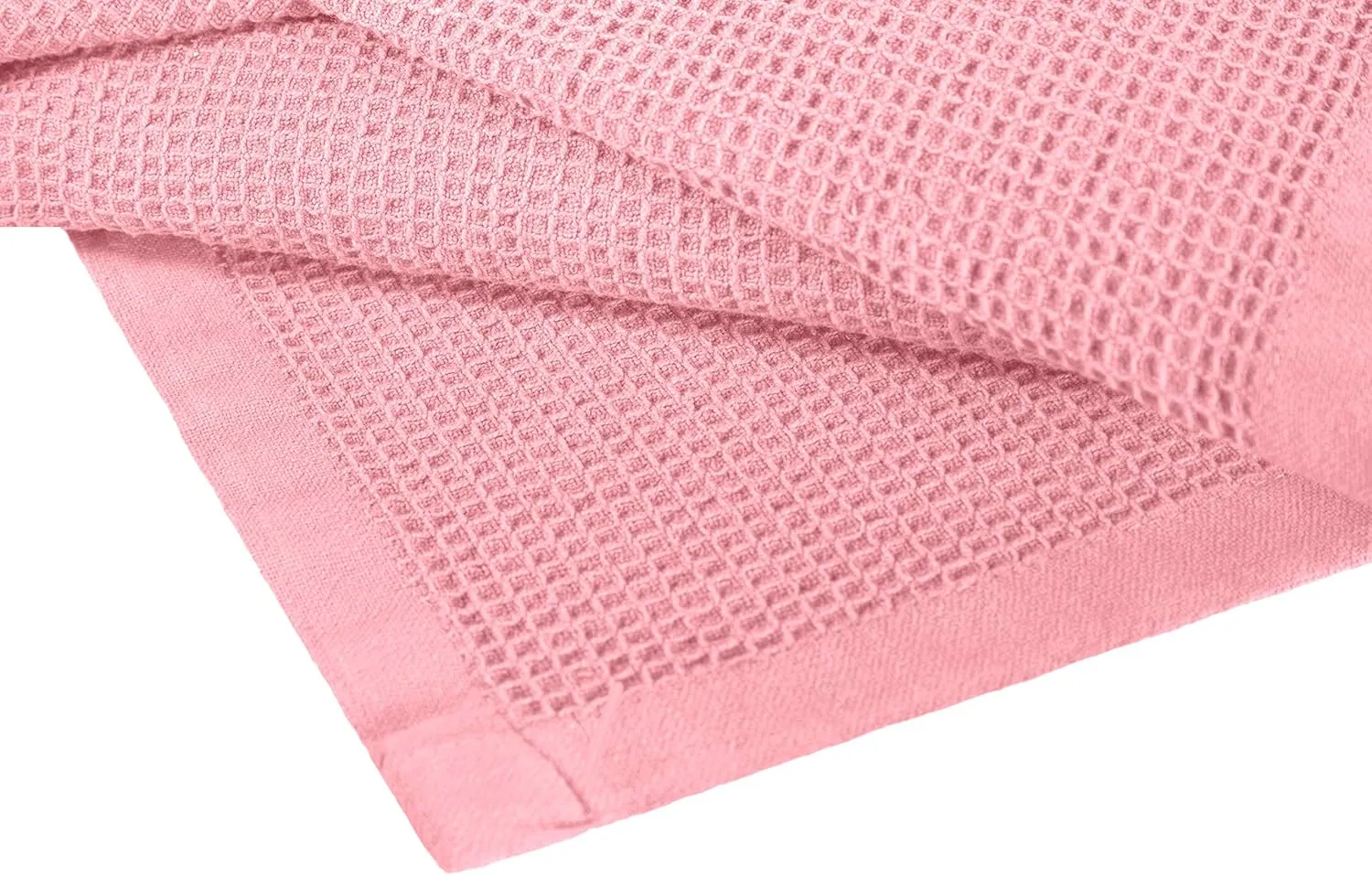 Crover All Season Waffle Premium Thermal Blanket Queen Size 90"x90" Durable Soft Cozy Breathable Weave Design 100% Cotton, Orchid Pink