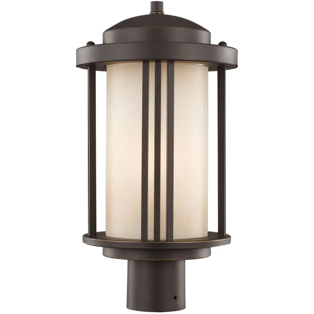 Crowell Antique Bronze LED Outdoor Post Lantern