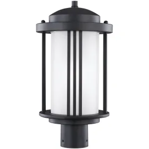 Crowell Black LED Outdoor Post Lantern
