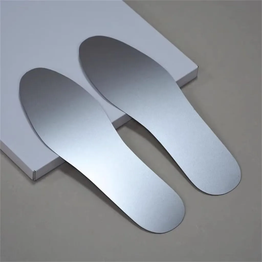 CSCDD Stainless Steel Insole Men and Women Construction Site Anti-Puncture Foot Labor Protection Special Anti-Puncture Steel Plate Hard Sole Insole Anti-Iron Nail(41)