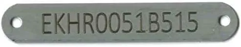 Custom HIN (Hull Identification Number) Tag - Stainless Steel Boat I.D. Plate