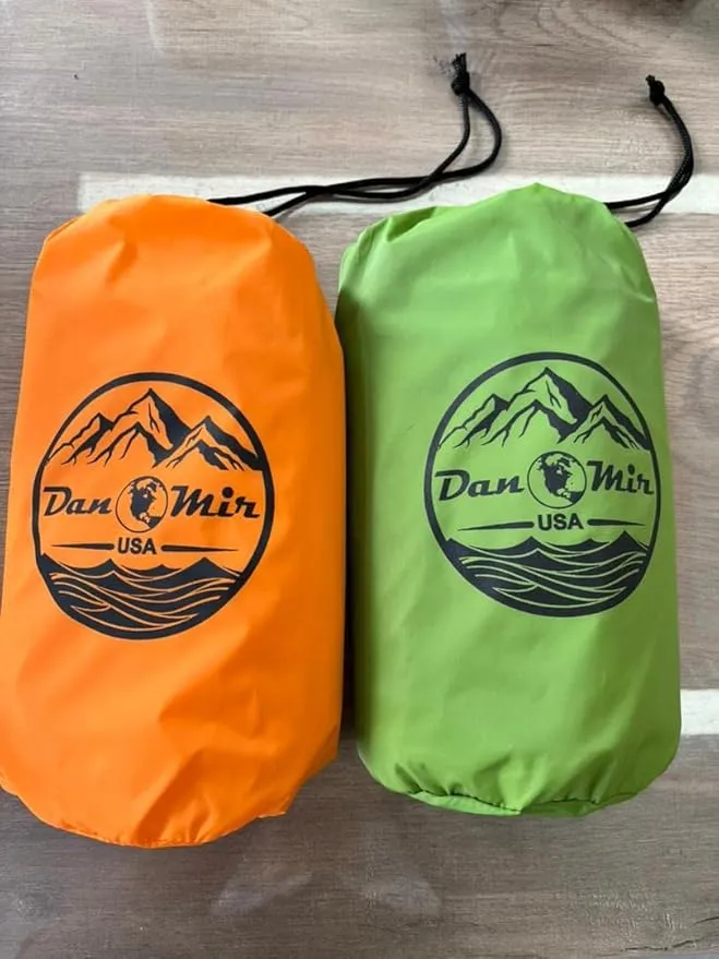 DanMir Camping Sleeping Pad - Ultralight Inflatable Camping Mattress for Hiking; Backpacking Camping Gear Must Have; Includes Carry Bag, Repair Kit; Compact Camping Mat and Portable Truck Bed Mattress