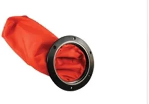 Deck Plate Bag 6" Red with Stainless Steel Ring