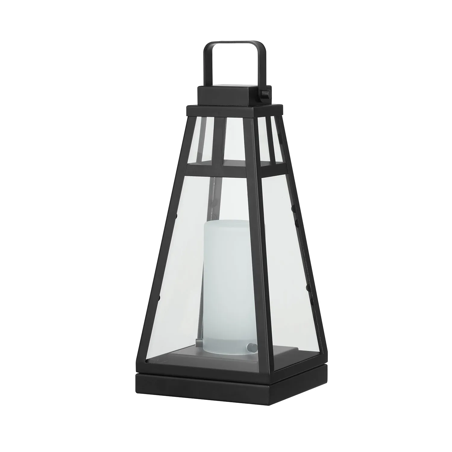 Diana Matte Black LED Integrated Outdoor Lantern