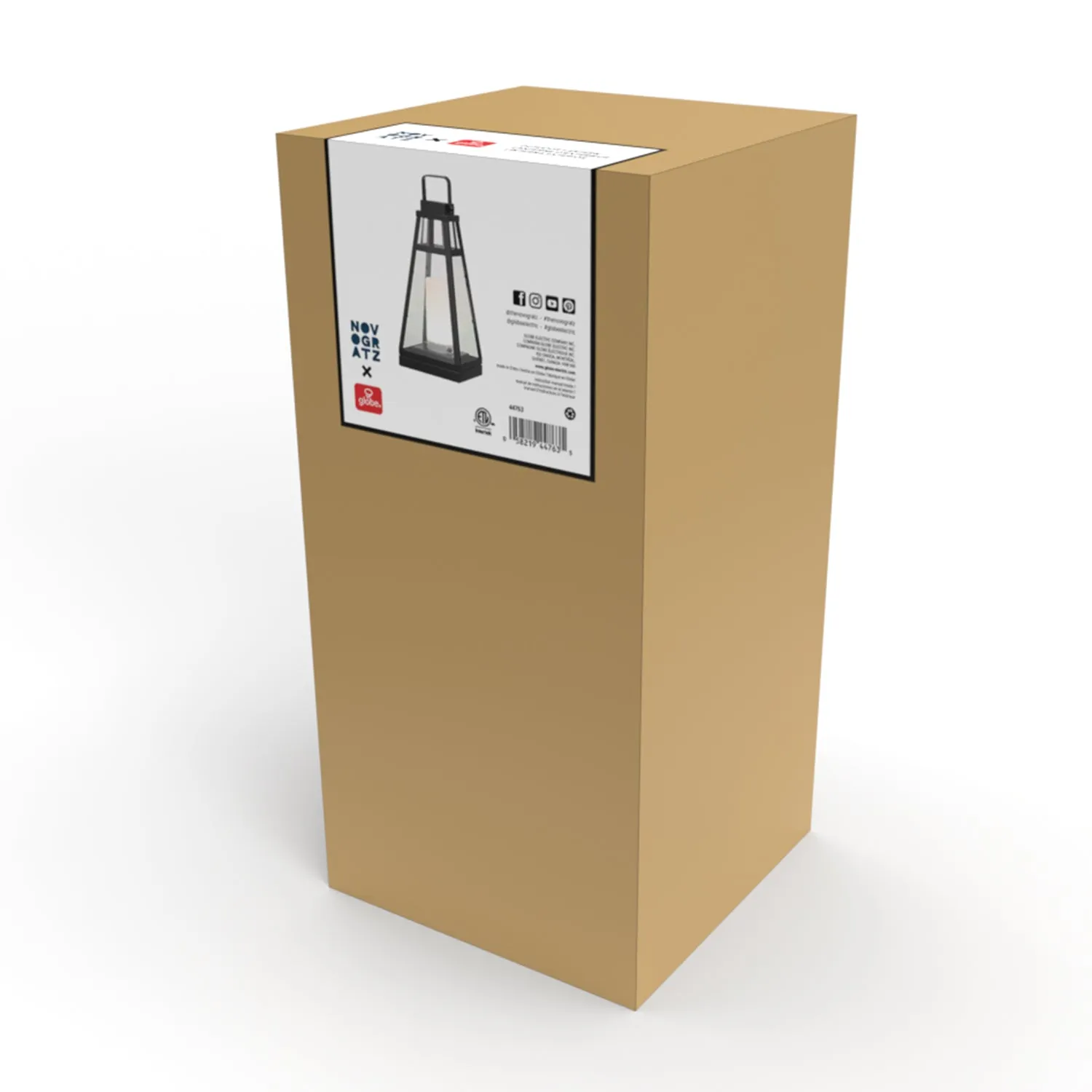 Diana Matte Black LED Integrated Outdoor Lantern