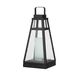 Diana Matte Black LED Integrated Outdoor Lantern