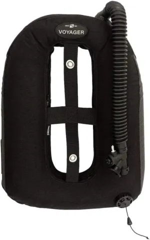 Dive Rite Voyager Wing 16" Inflator with Pull Dump Black