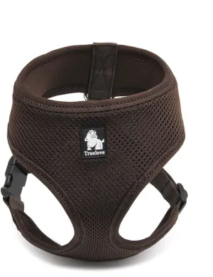 Dog Harness with Steel D Ring - Brown, L