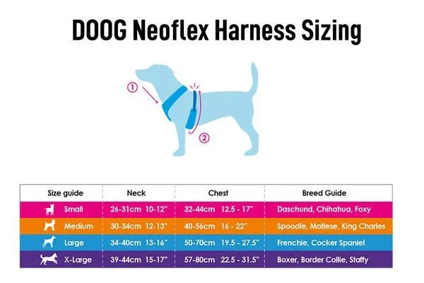 DOOG Neoflex Soft Harness - Neon (BOLT)