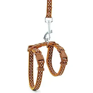 Dot & Plaid Cat Harness & Leash