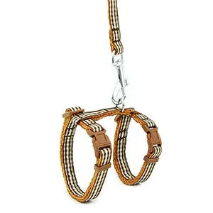 Dot & Plaid Cat Harness & Leash
