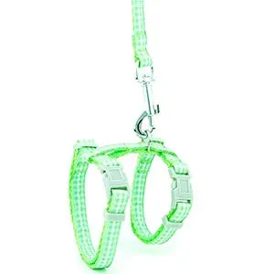 Dot & Plaid Cat Harness & Leash