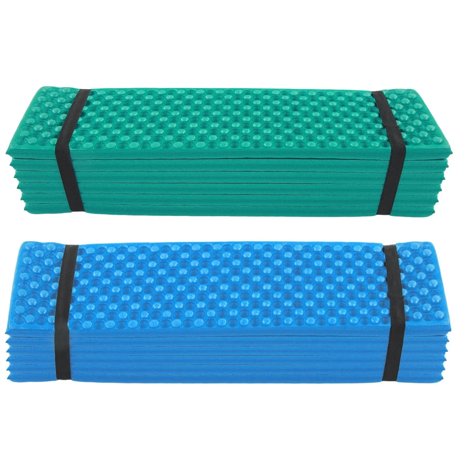 Double Egg Crate Sleeping Pad Foldable Thickened Foam Sleep Mat for Outdoor Camping 186x57CM Sleeping Pad Egg Crate Sleeping Pad