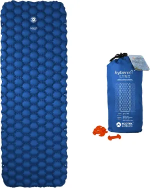 ECOTEK Outdoors Hybern8 Lynx Inflatable Sleeping Pad (Ocean Blue)