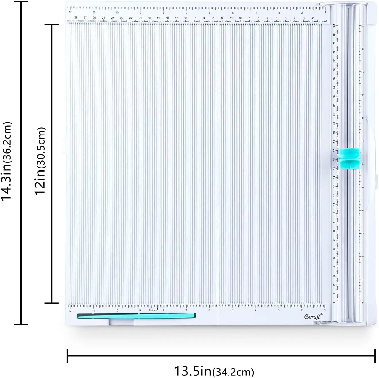 Ecraft Paper Trimmer Scoring Board: 12 x12 inch Craft Paper Cutter - Folding & Scorer for Cover of Book & Gift Box and Photo etc