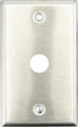 Edwards Signaling 147-1 Push Button Mounting Plate, Siliver