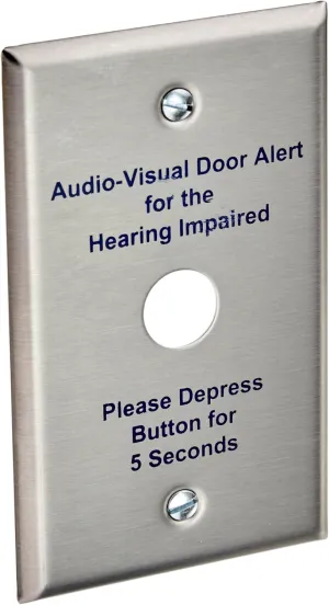 Edwards Signaling 147-10 Push Button Mounting Plate