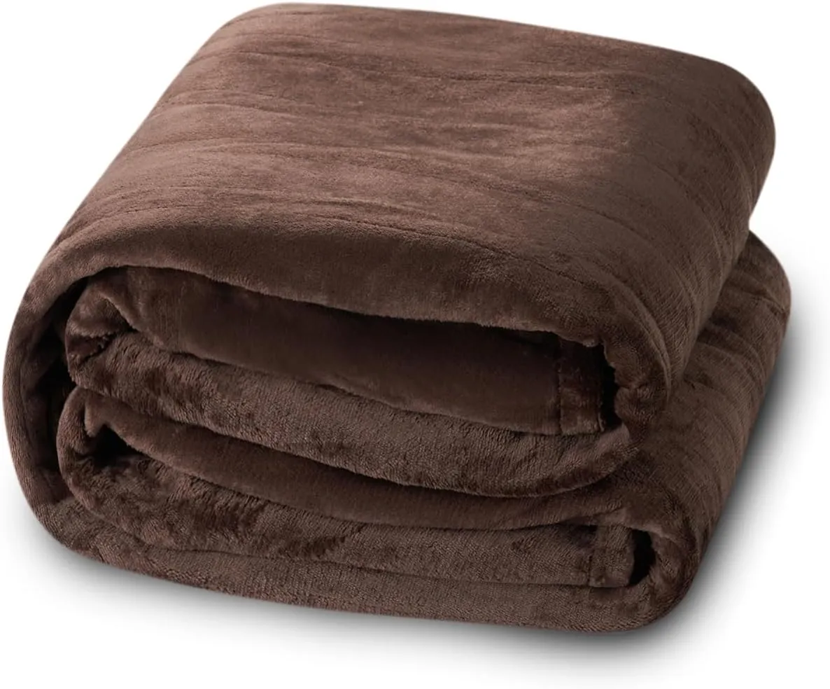 Electric Heated Blanket Queen Size 84"x 90", Dual Control Super Cozy Soft with 5 Heat Levels&10 Hours Auto Off, Home Office Use&Machine Washable, Brown