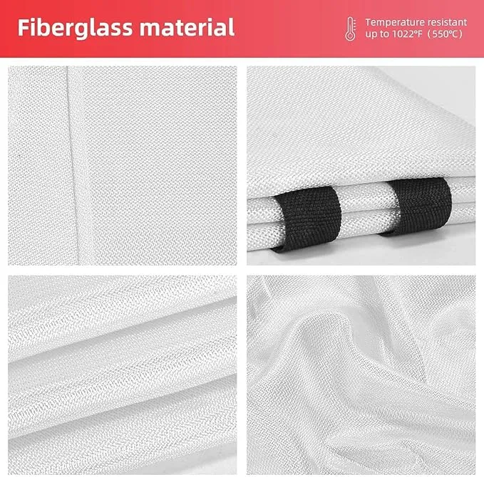 Emergency Fire Blanket for Home and Kitchen Fire Extinguishers for the House (2 Pack), Deluxe Fire Blankets Emergency for Home Fireproof Blanket Fire Retardant Blankets Fire Spray Emergency Blankets