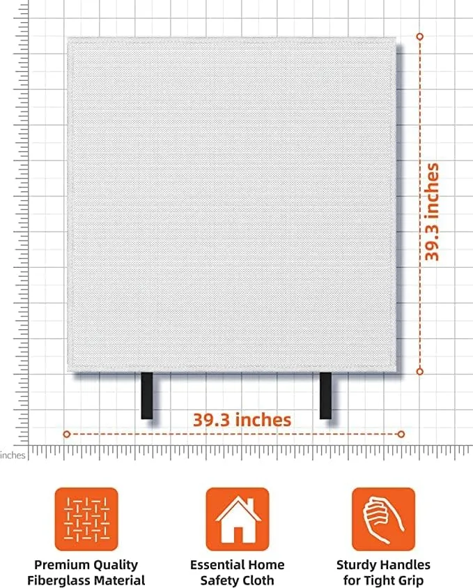 Emergency Fire Blanket for Home and Kitchen Fire Extinguishers for the House (2 Pack), Deluxe Fire Blankets Emergency for Home Fireproof Blanket Fire Retardant Blankets Fire Spray Emergency Blankets