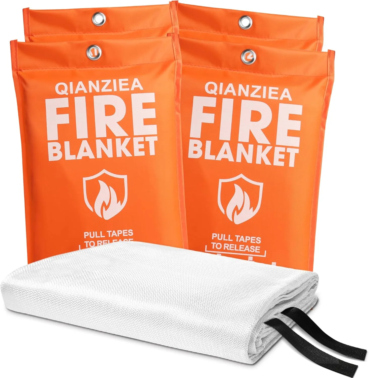 Emergency Fire Blanket,4 Pack,40"x40" Home and Kitchen Fiberglass Fire Blanket