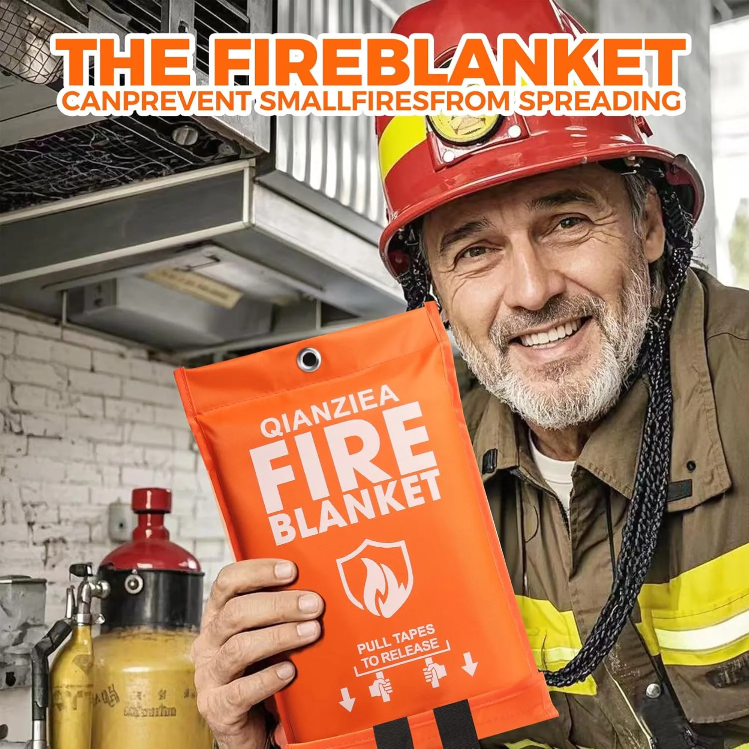 Emergency Fire Blanket,4 Pack,40"x40" Home and Kitchen Fiberglass Fire Blanket