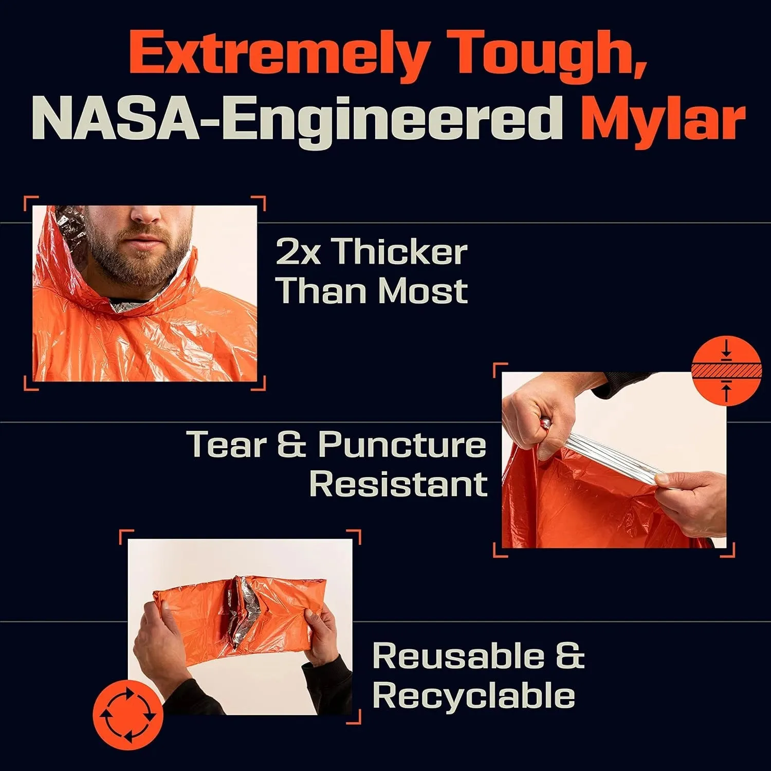 Emergency Rain Poncho /Thermal Blanket