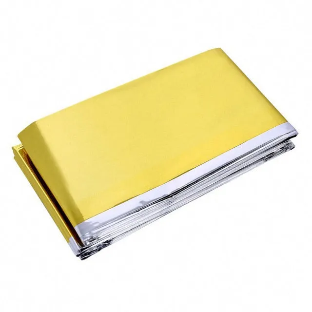 Emergency Thermal Blanket for Outdoor Survival and First Aid