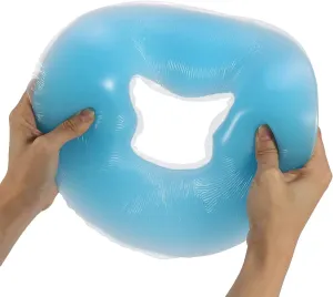 Estink Face Massage Pillow, Silicone Facial Spa Face Rest Massage Soft Overlay Face Relax Cushion Pad for SPA Beauty Salon Skin Care Massage Pillow Cushion, Sky Blue