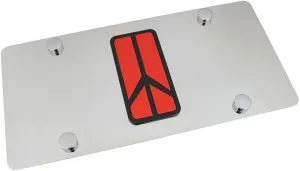 Eurosport Daytona, Inc. Oldsmobile Rocket Logo On Polished Stainless Steel License Plate for Oldsmobile Oldsmobile Rocket