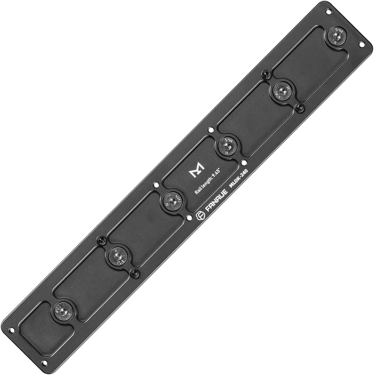 FANAUE MLok Arca Rail Tripod Mount Adapter Compatiable Arca-Swiss/RRS Dovetail Tripod Ballhead Quick Release Plate (Mlok-240)