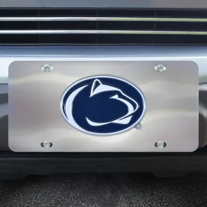 FANMATS 26924 Penn State Nittany Lions Stainless Steel Front License Plate with Large 3D Molded Team Metal Emblem