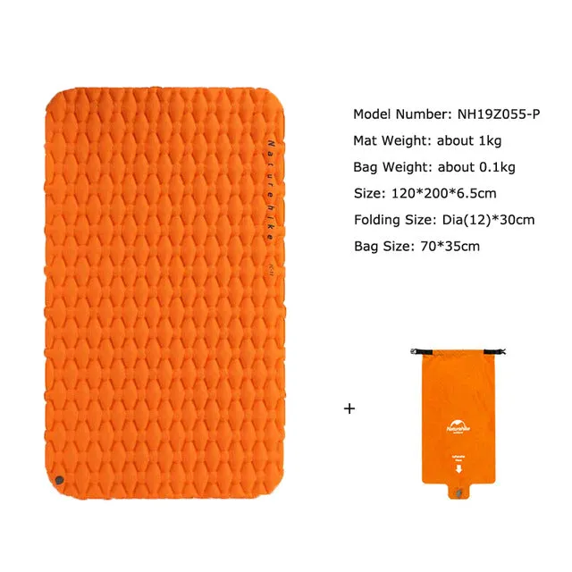 Fast-track support Mattress Mat Naturehike Bag Outdoor With Winter savings Bag Persons For Sleeping Pad Inflatable Moisture-proof 2 Camping Inflatable Cushion