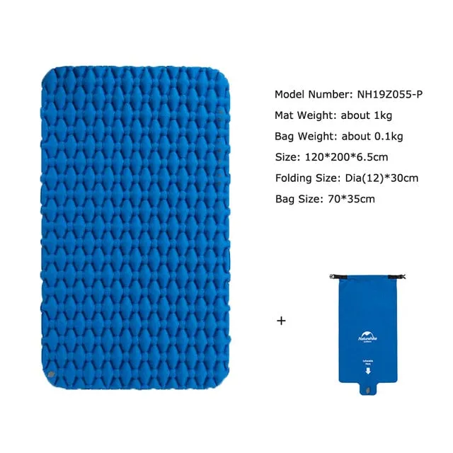 Fast-track support Mattress Mat Naturehike Bag Outdoor With Winter savings Bag Persons For Sleeping Pad Inflatable Moisture-proof 2 Camping Inflatable Cushion