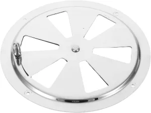 FAVOMOTO Stainless Steel Cabin Ventilation Plate Round Louver Vent Cover Butterfly Air Vent Gill Plate with Side Knob for Marine Boat Accessories 6 Inch