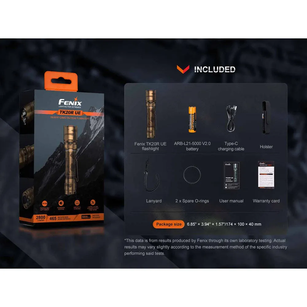 Fenix TK20R UE Luminus Rechargeable LED Flashlight