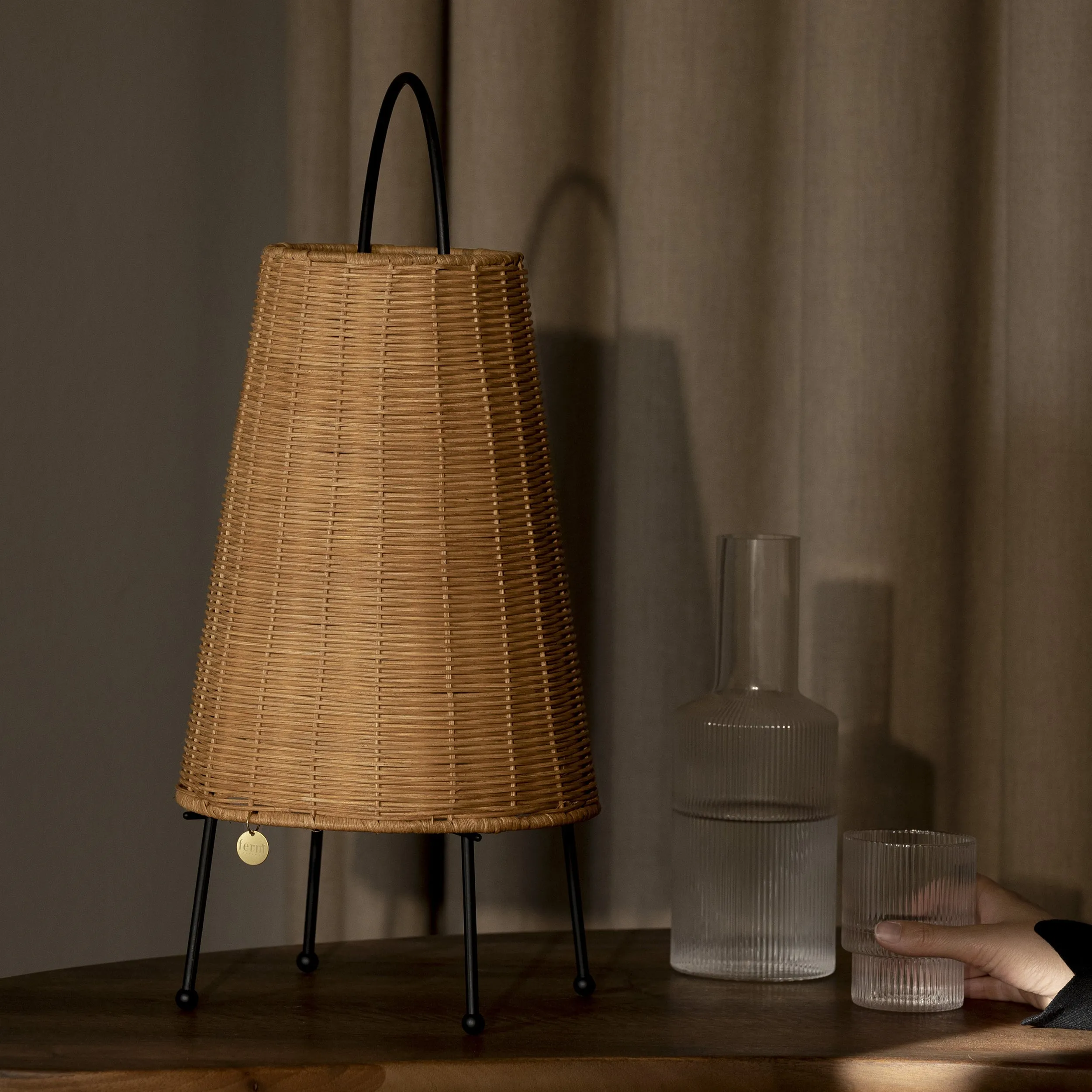 Ferm Living Porti Braided Portable Lamp