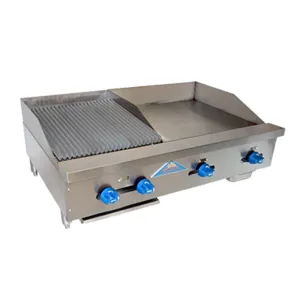 FHP42-24-1.5RB Gas Radiant Char Broiler & Griddle Combo Unit