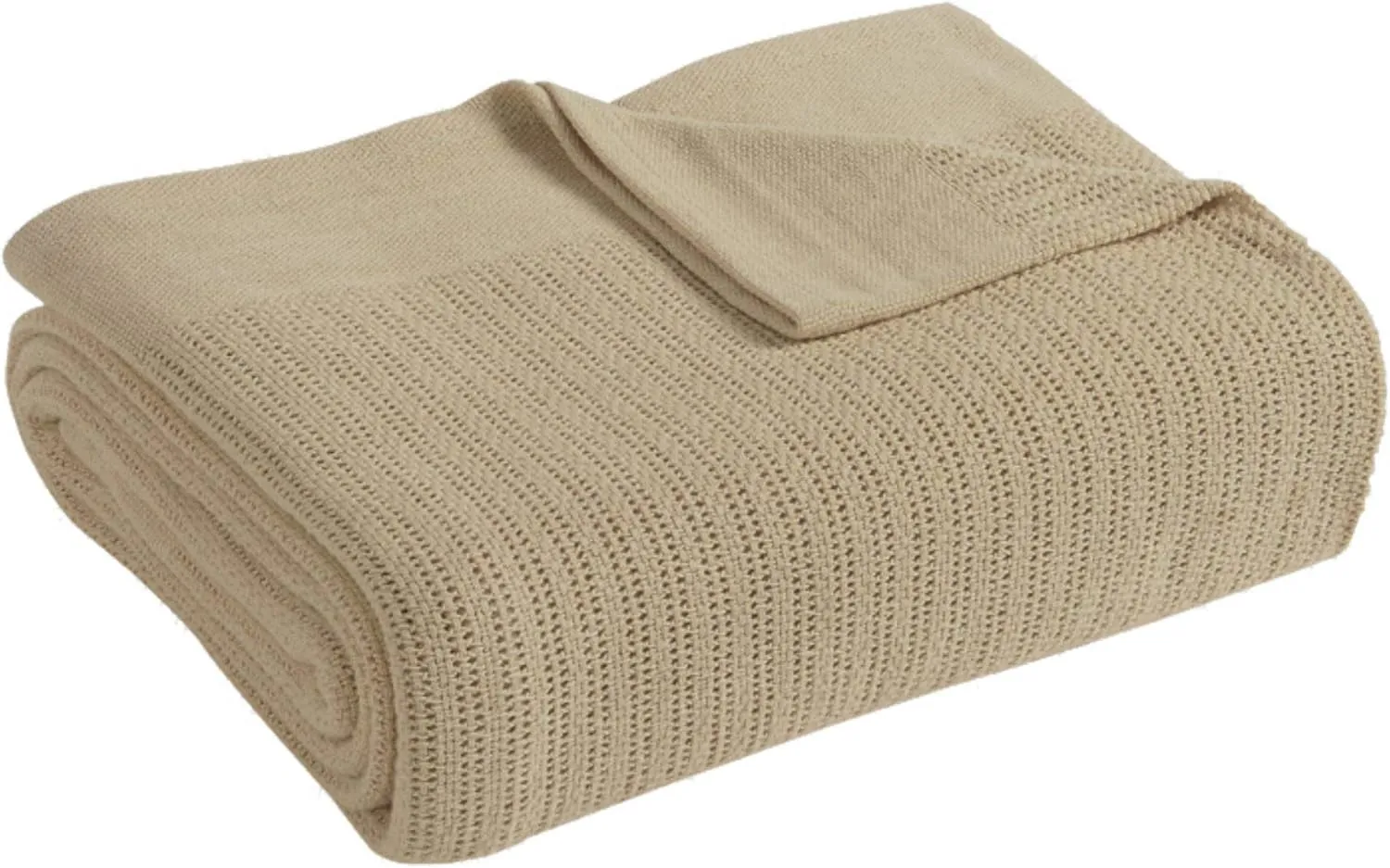 Fiesta - King Blanket, Soft Thermal Cotton Blanket (King, Linen)