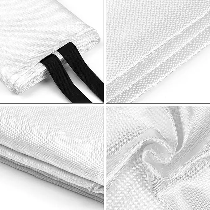Fire Blanket 4 Pack, Fire Blankets Emergency for Home and Kitchen, 40" x 40" Flame Suppression Fiberglass Fire Blankets for Home Safety, Kitchen, and Camping