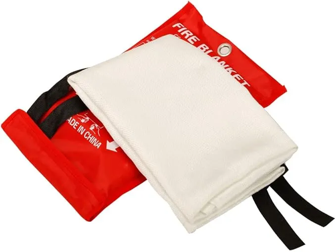 Fire Blanket for Home and kitchen, Fiberglass Emergency Fire Blanket Fire Suppression Blanket, Flame Retardant Fire Safety Blanket for Kitchen Home House Car Office Warehouse, 1 Pack (47" x 47")