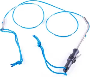 Fish Stringer for Spearfishing Fish Holder for Scuba Diving and Freediving Quick Spearguns with Stainless Steel Needle and Pressure Plate (Black & Blue)