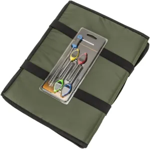 Fishing Unhooking Mat Foldable Padded Landing Pad with Baiting Needle Fish Gear Weigh Slings Mat Fishing Accessories