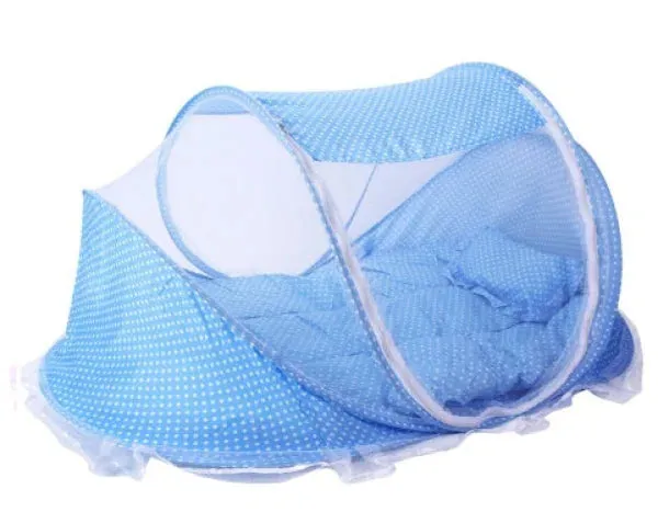 Foldable Baby Bed Net with Pillow Net 2pieces for Safe Sleep